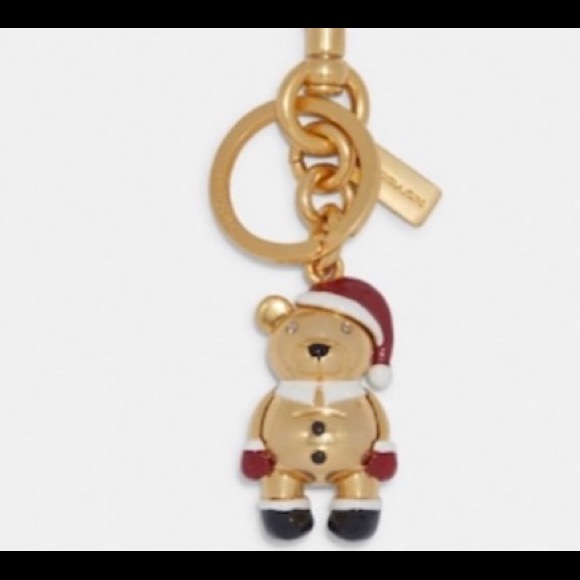 Coach Handbags - NWT Coach Santa Bear Bag Charm